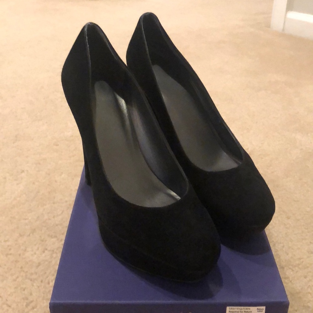 Stuart Weitzman black suede stiletto
